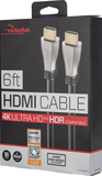 Rocketfish - 6' 4K UltraHD HDMI Cable - Black