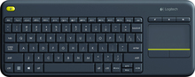 Logitech - K400 Plus Wireless Keyboard - Black